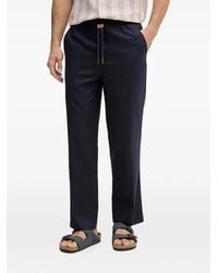 Mos Mosh - Mavi Drawstring-Waistband Straight-Leg Trousers - Lyst