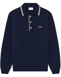 Drole de Monsieur - Striped-Trim Polo Shirt - Lyst