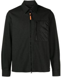 Aspesi - Spread-collar Zip-up Shirt Jacket - Lyst