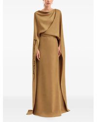 Gemy Maalouf - Calligraphy Cowl-Neck Maxi Dress - Lyst