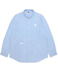 Aape By A Bathing Ape - Button-Down Embroidered Shirt - Lyst