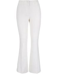 Veronica Beard - Pressed-Crease Flared Trousers - Lyst