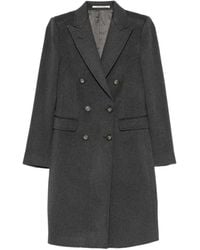 Tagliatore - Double-Breasted Peak-Lapel Coat - Lyst