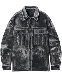 Alexander Wang - Trompe L'Oeil Leather Jacket - Lyst