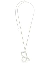 Jil Sander - Collar De Cadena Barbada Con Colgante Del Zodiaco - Lyst