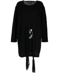Y's Yohji Yamamoto - Pull en maille intarsia à coupe oversize - Lyst
