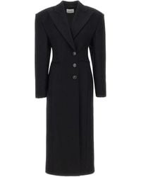 ANDAMANE - Ottavia Peak-Lapel Coat - Lyst