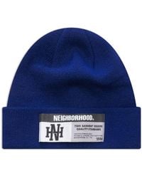 Neighborhood - Logo-Patch Beanie Hat - Lyst