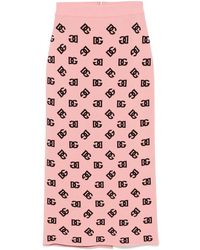 Dolce & Gabbana - Dna Dg-Jacquard Pencil Skirt - Lyst