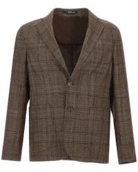Barba Napoli - Prince Of Wales Single-Breasted Blazer - Lyst