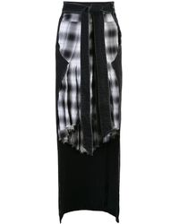 Unravel Project - Reconstructed Denim Belted Skirt - Lyst