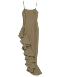 GIUSEPPE DI MORABITO - Vestido largo con detalles de volantes - Lyst