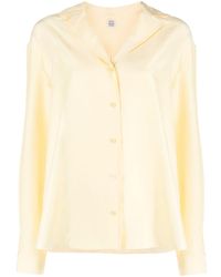 Totême - Long-sleeved Silk Shirt - Lyst