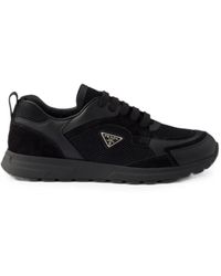 Prada - Baskets Prax En Cuir Et Tissu - Lyst
