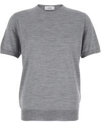 Lardini - Fine-Ribbed T-Shirt - Lyst