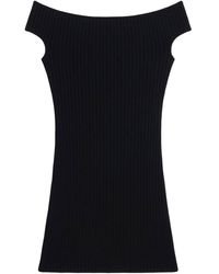 Ami Paris - Off-shoulder Mini Dress - Lyst