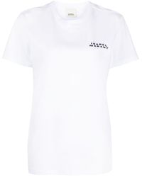 Isabel Marant - T-Shirt mit Logo-Print - Lyst