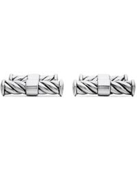 David Yurman - Cable Elongated カフスボタン 22mm スターリングシルバー - Lyst
