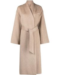 Claudie Pierlot - Felted-finish Double-breasted Coat - Lyst