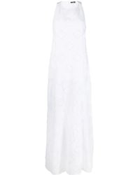 Kiton - Perforated-Detailed Maxi Dress - Lyst