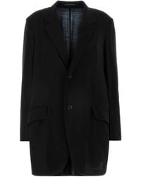 Y's Yohji Yamamoto - Notched-Lapel Jersey Blazer - Lyst