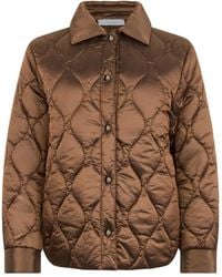 Peserico - Diamond-Quilted Padded Jacket - Lyst