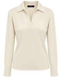 Seventy - Polo-Collar Long-Sleeve Sweater - Lyst