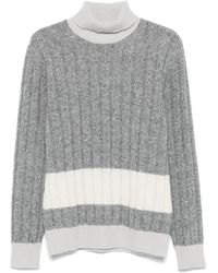 Eleventy - Gerippter Strickpullover - Lyst