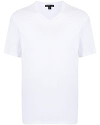 James Perse - Luxe Lotus Jersey V-neck T-shirt - Lyst