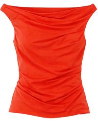 Jonathan Simkhai - Maisel Draped Blouse - Lyst