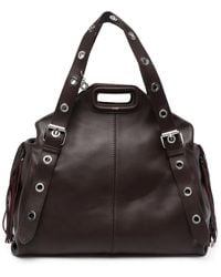 Maje - Miss M Xl Leather Shoulder Bag - Lyst