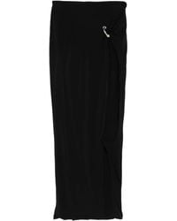 Jean Paul Gaultier - Ring-Detail Side-Split Midi Skirt - Lyst