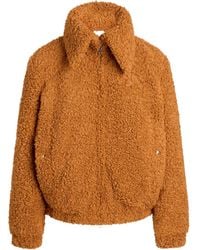Patou - High-Neck Faux-Fur Bomber Jacket - Lyst