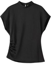 Shanghai Tang - Ruched-Detail Blouse - Lyst
