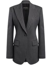 Dondup - Pinstripe-Pattern Single-Breasted Blazer - Lyst