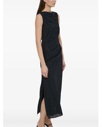 Samsøe & Samsøe - Sahira Striped Ruched Midi Dress - Lyst