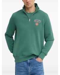 GANT - Besticktes Sweatshirt mit Reißverschluss - Lyst