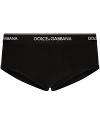 Dolce & Gabbana - Shorts Mit Logo-Bund - Lyst