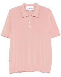 Amaranto - Fein gestricktes Poloshirt - Lyst