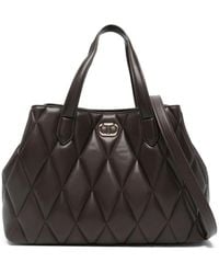 Twinset - Quilted Logo-Plaque Tote Bag - Lyst