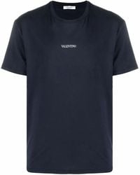 Valentino Garavani - T-shirts And Polos Blue - Lyst
