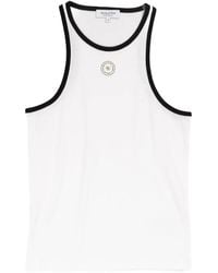 Sporty & Rich - Logo-Appliqué Tank Top - Lyst