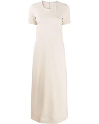 Harris Wharf London Robe évasée à manches courtes - Neutre