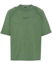 Jacquemus - Top Le T-shirt Camargue con logo bordado - Lyst