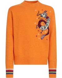 Marni - Intarsia-knit Wool Blend Jumper - Lyst