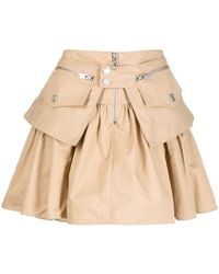 Trussardi - Zip-detail Ruffled Miniskirt - Lyst