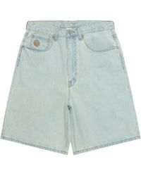 Aape By A Bathing Ape - Logo Embroidered Denim Shorts - Lyst