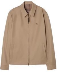 Burberry - Bloomsbury Harrington Omkeerbaar Jack Van Tropische Gabardine - Lyst