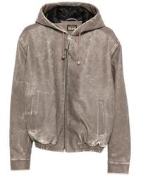 Aries - Gerafeld Bomberjack Met Capuchon - Lyst