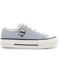 KARL LAGERFELD - Kampus Max Nft Ikonik-Patch Platform Sneakers - Lyst